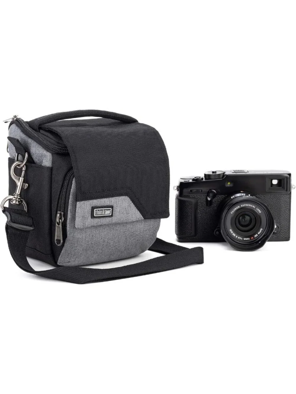 Medium Cool Grey Camera Bag for Mirrorless Cameras - Stylish & Functional Design